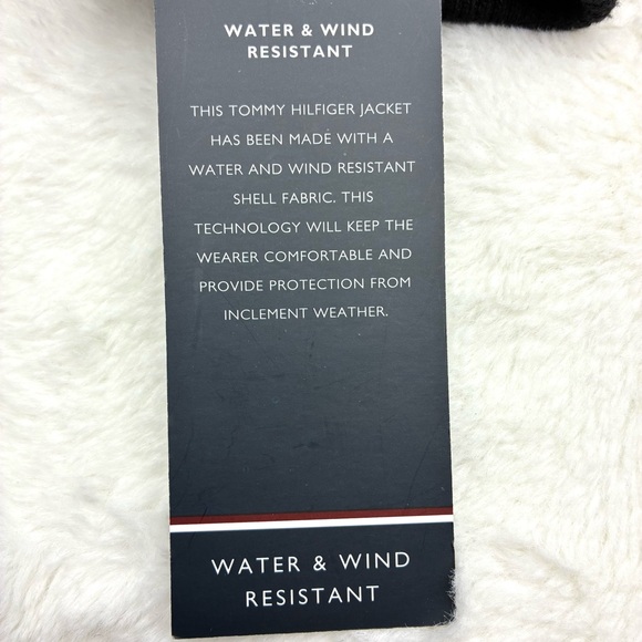 Tommy Hilfiger Men's Black Bomber Jacket, Water and Wind Resistant, Size M - Picture 14 of 14